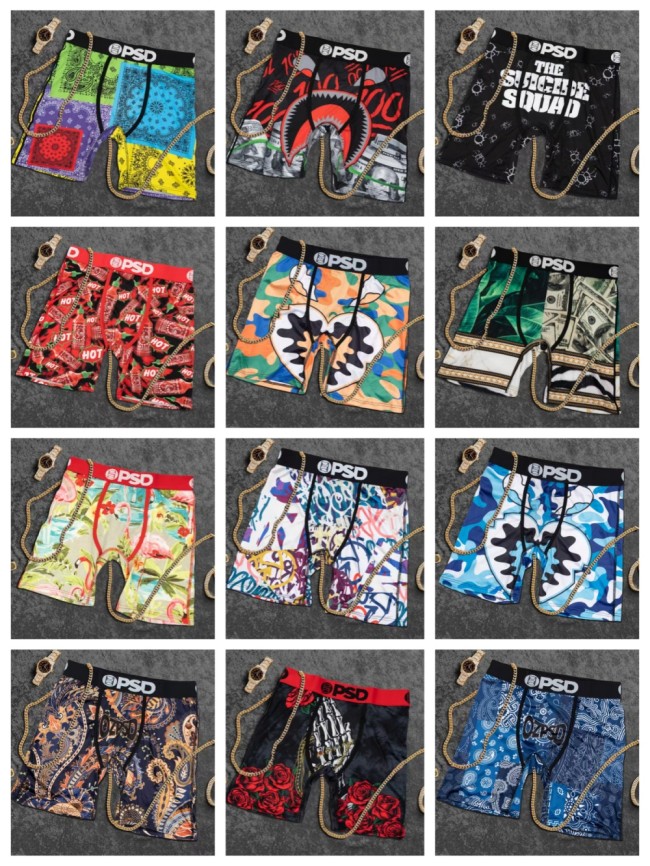 Multi Graphic All Over Print Men's Long Boxer Shorts Underwear 12 colors 29110826