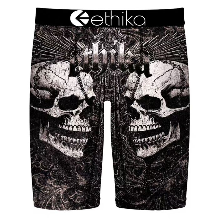 Skull Skeleton Green Toxic Print Men's Quick Dry Extended Length Athletic Boxer Briefs 16 colors 29111939