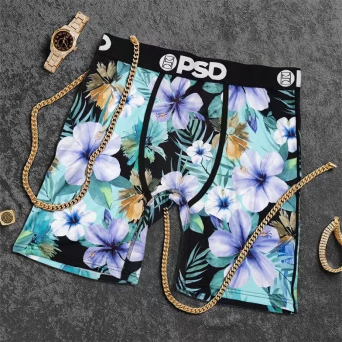Graffiti Floral Leopard Print Men's Athletic Boxer Shorts Underwear 16 colors 29110814