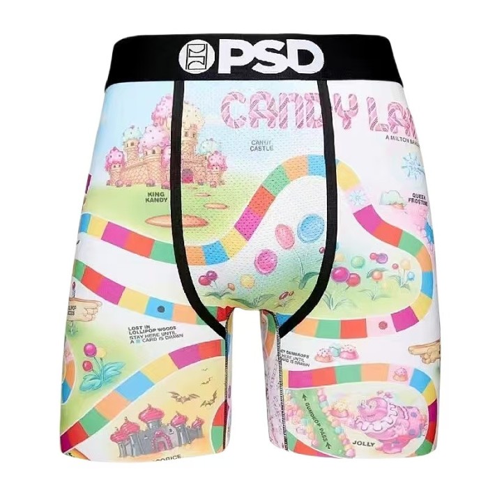 Cross Skull & Miami City Letter Novelty Print Men's Athletic Boxer Shorts Underwear 16 colors 29111305