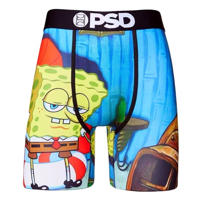 Men's Cartoon Print Quick Dry Athletic Boxer Briefs For Running Workout Fitness 17 colors 29111339