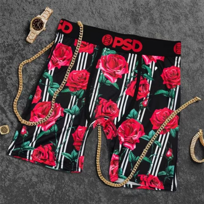 Graffiti Floral Leopard Print Men's Athletic Boxer Shorts Underwear 16 colors 29110814