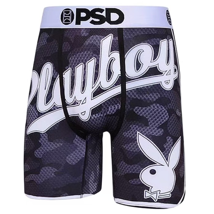 Playboy Bunny Logo & Red Lip Novelty Print Men's Athletic Boxer Shorts Underwear 16 colors 29111277