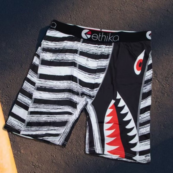 Shark Mouth Tiger Camo & Basketball Team Underwear Men's Long Boxer Briefs 16 colors 29110875