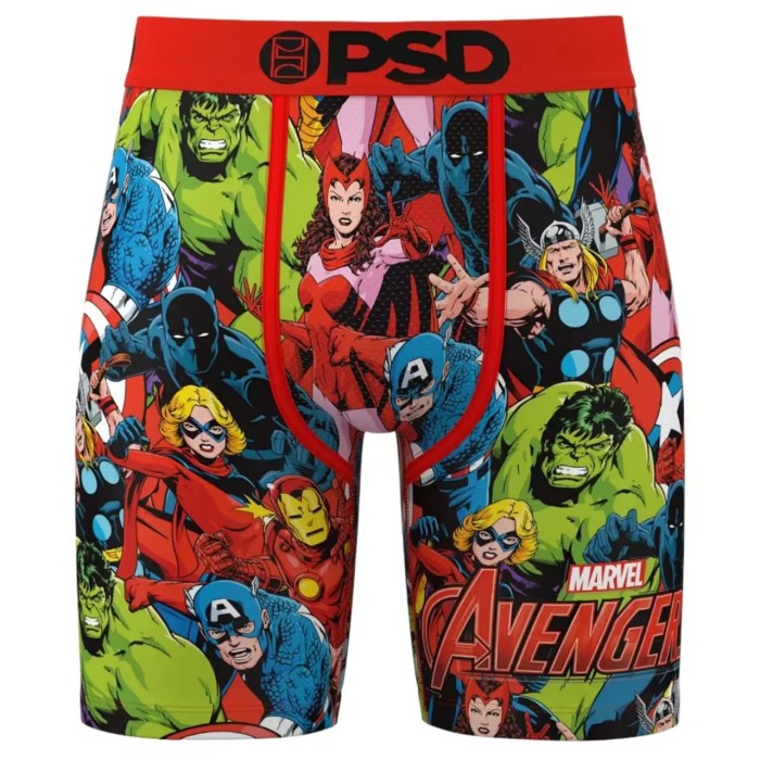 Marvel Avengers X-Men Deadpool DC Superman Print Quick Dry Athletic Boxer Briefs 12 colors 29111548