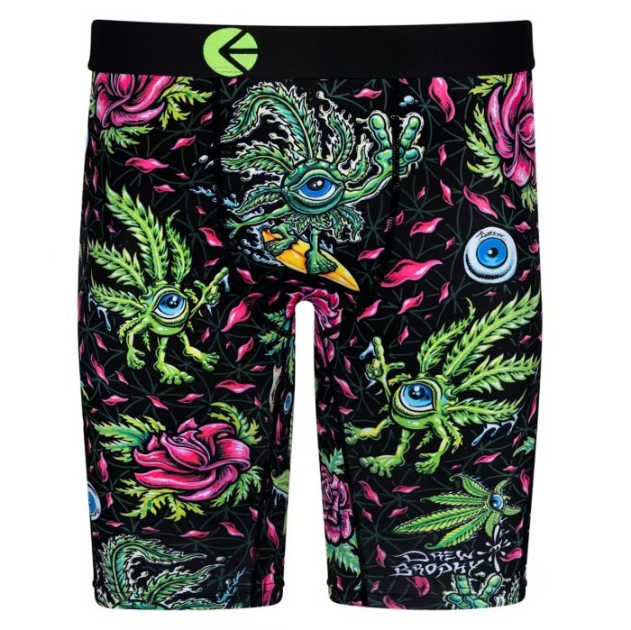 Multi Color Printed Men's Ice Silk Quick Dry Extended Length Athletic Boxer Briefs 16 colors 29111060