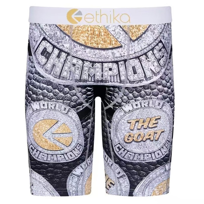 Smoky Skull & Orange Tiger Stripe Print Print Men's Quick Dry Extended Length Athletic Boxer Briefs 16 colors 29111970