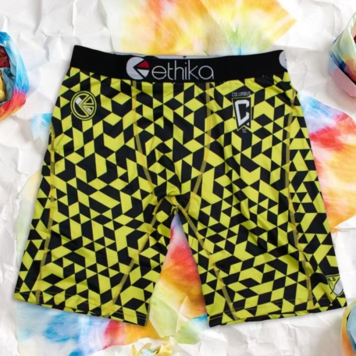 Rose Leopard & Classic Shark Mouth Print Stretch Underwear Men's Long Boxer Briefs 12 colors 29111155