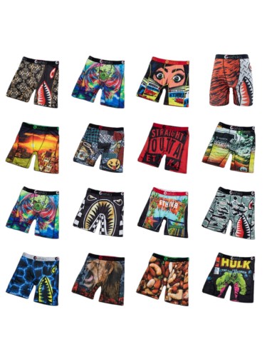 Marvel Hulk Superhero Full Print Stretch Underwear Men's Long Boxer Briefs 16 colors 29110936
