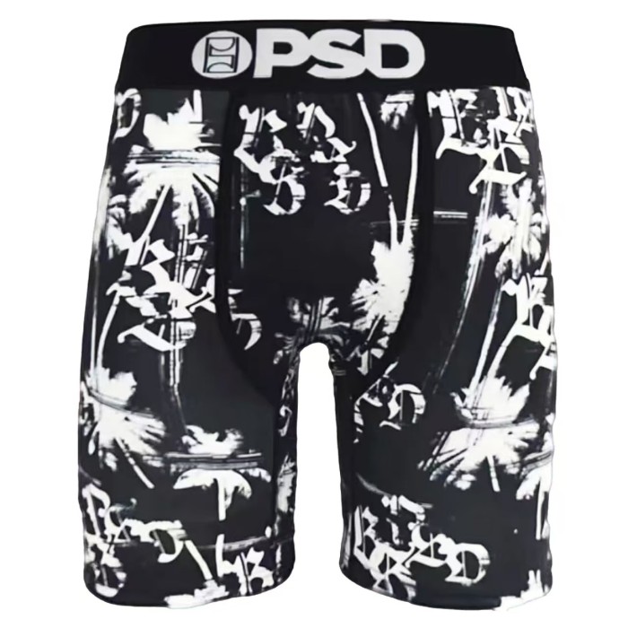 Cross Skull & Miami City Letter Novelty Print Men's Athletic Boxer Shorts Underwear 16 colors 29111305