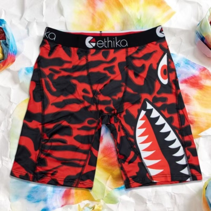 Cute Panda & Graffiti Cartoon Full Print Stretch Underwear Men's Long Boxer Briefs 10 colors 29111162