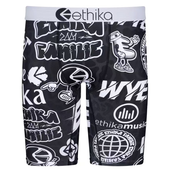 Skull Skeleton Green Toxic Print Men's Quick Dry Extended Length Athletic Boxer Briefs 16 colors 29111939