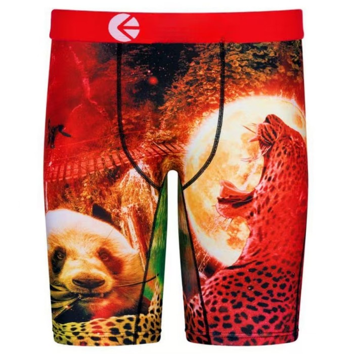 Shark Mouth Floral Skull Multi-Pattern Long Men's Quick Dry Extended Athletic Boxer Briefs 16 colors 29114318