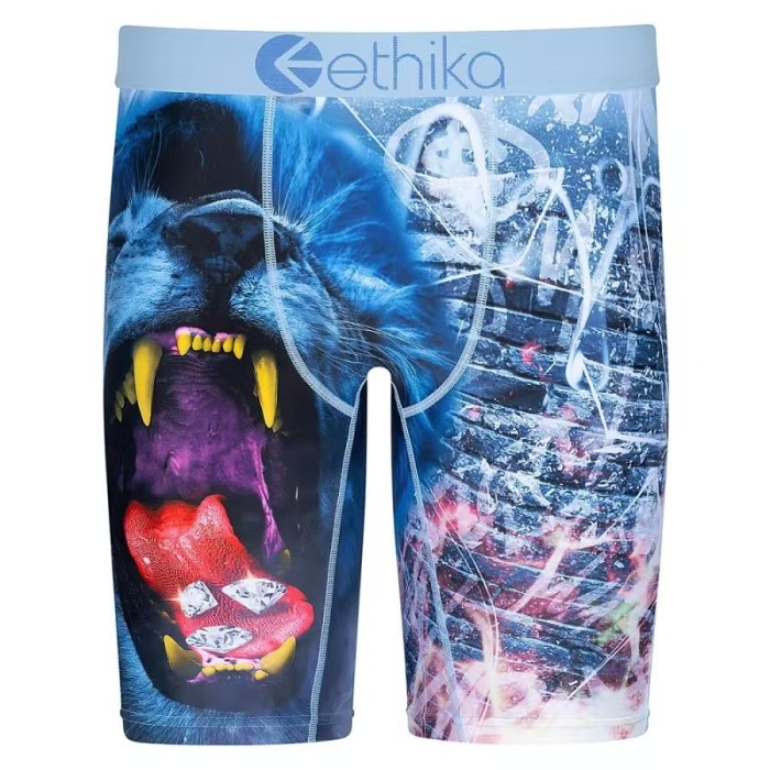 Multi-Pattern Art Printed Long Men's Quick Dry Extended Athletic Boxer Briefs 15 colors 29114323