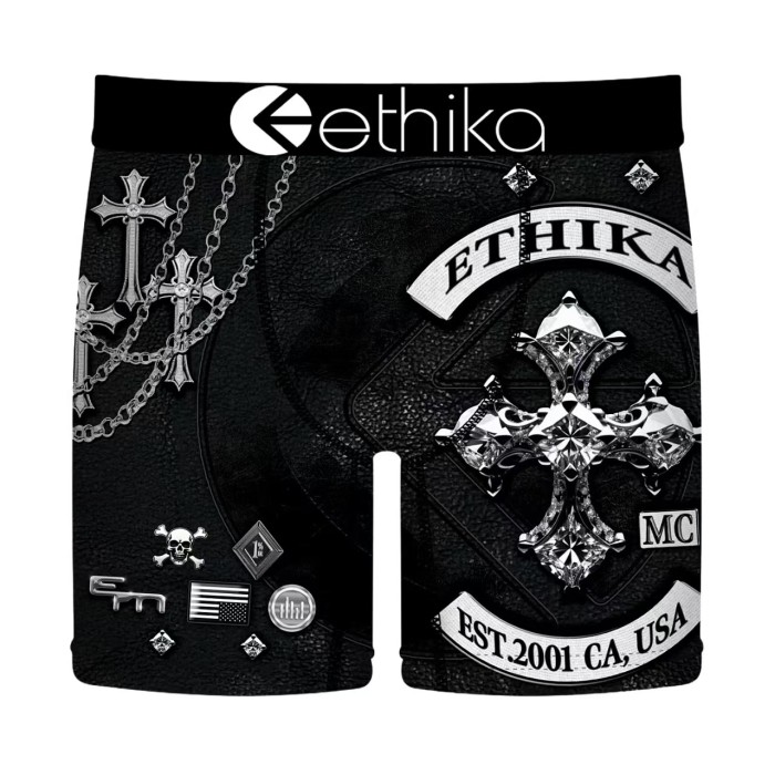 Dark Gothic Full Graphic Print Short Men's Quick Dry Extended Athletic Boxer Briefs 14 colors 29114355