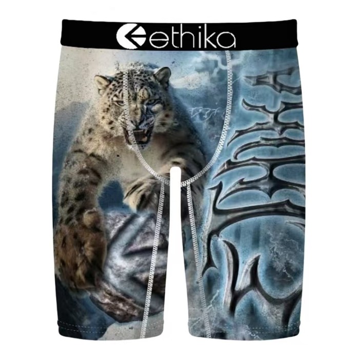 Multi-Pattern Art Printed Long Men's Quick Dry Extended Athletic Boxer Briefs 15 colors 29114323