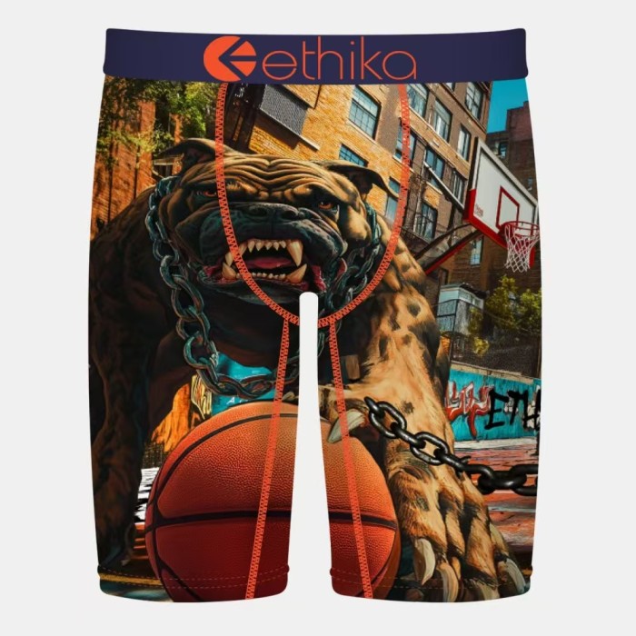 Shark Mouth Floral Skull Multi-Pattern Long Men's Quick Dry Extended Athletic Boxer Briefs 16 colors 29114318