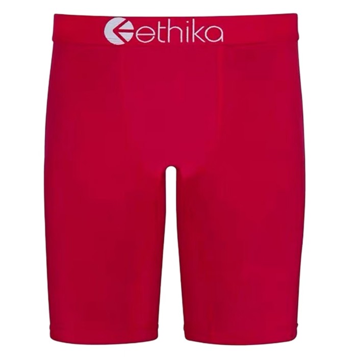 Solid Color Breathable Anti-Chafing Antibacterial Long Men's Boxer Briefs 10 colors 29114302