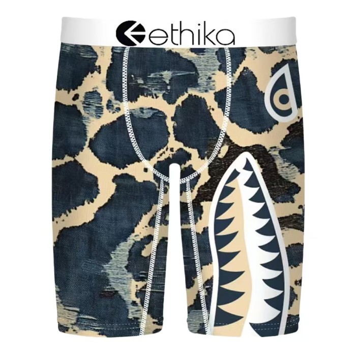 Multi-Pattern Art Printed Long Men's Quick Dry Extended Athletic Boxer Briefs 15 colors 29114323