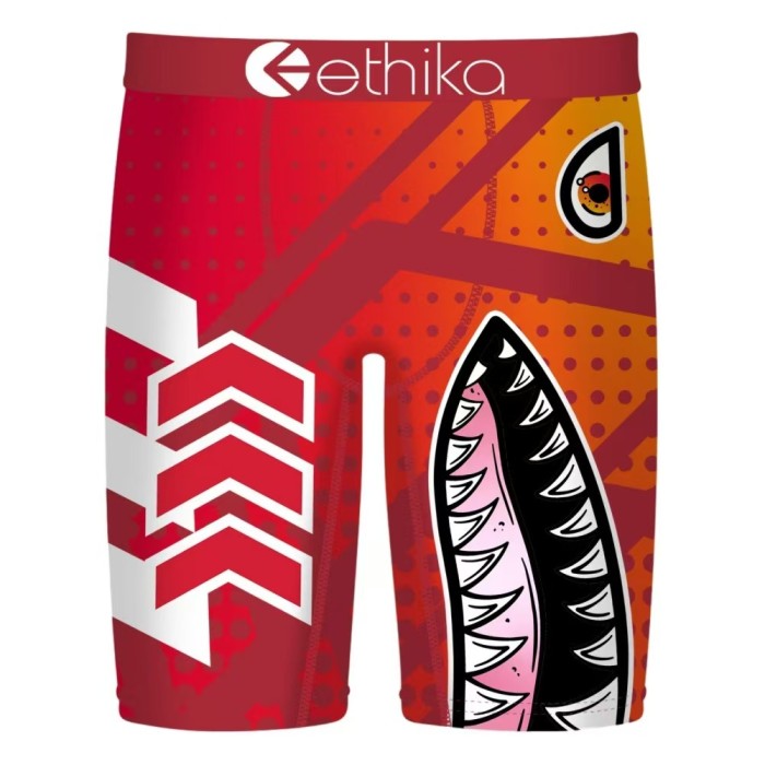 Multi-Pattern Art Printed Long Men's Quick Dry Extended Athletic Boxer Briefs 15 colors 29114323