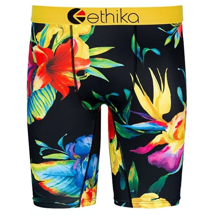 Shark Mouth Floral Skull Multi-Pattern Long Men's Quick Dry Extended Athletic Boxer Briefs 16 colors 29114318
