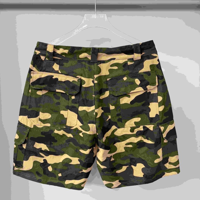Camo Badge Embroidery Shorts 29116538