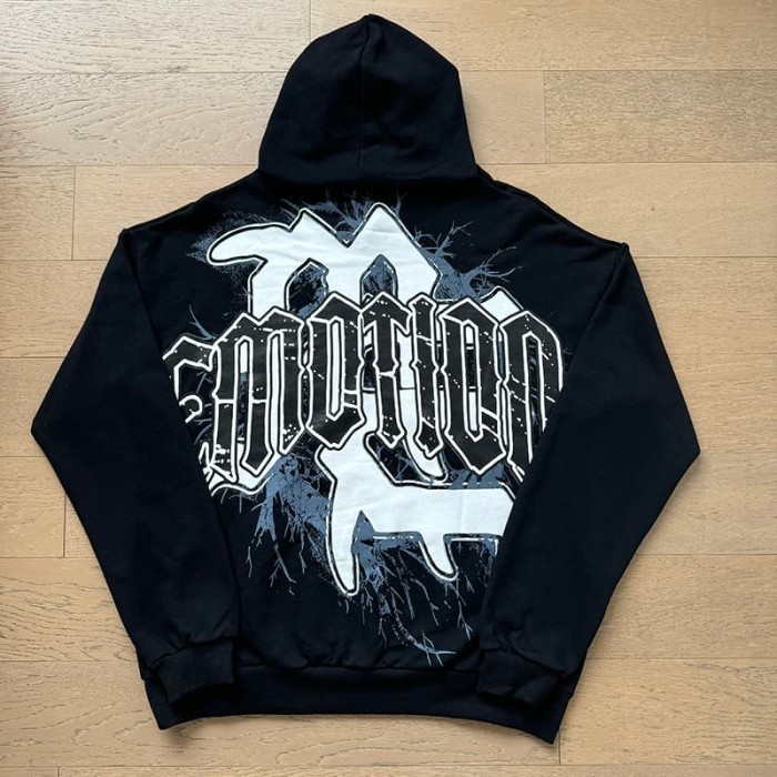 Broken Arm Plaster Angel Statue Print Washed Hoodie 29116522