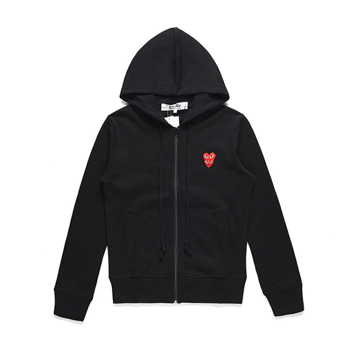Japanese Style Stacked Heart Zipper Hoodie 4 colors 29116588