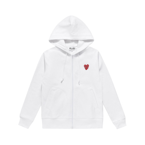 Japanese Style Stacked Heart Zipper Hoodie 4 colors 29116588