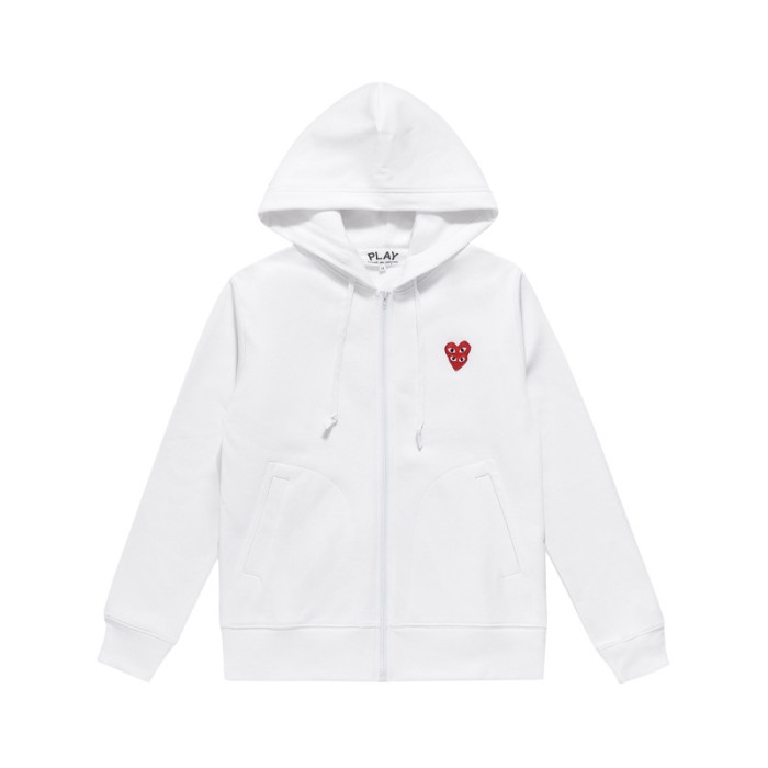 Japanese Style Stacked Heart Zipper Hoodie 4 colors 29116588