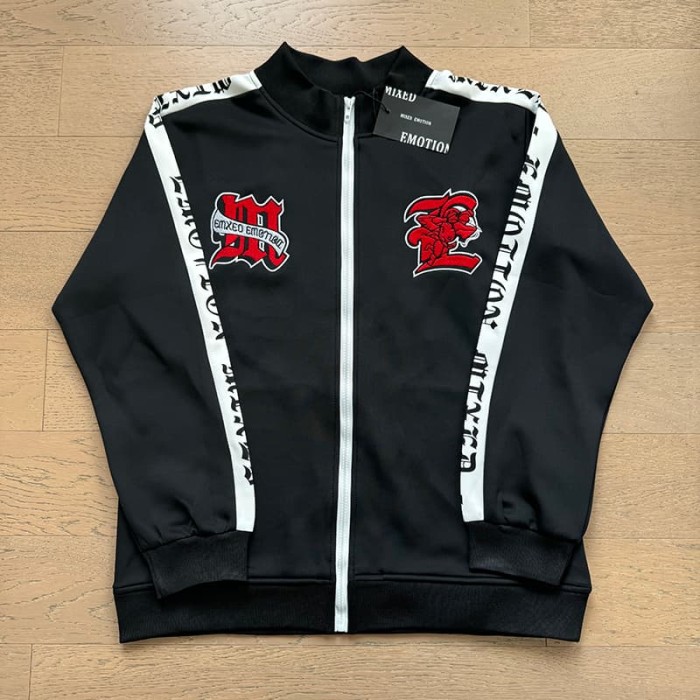 Red Label Cupid Embroidery And Side Webbing Stand Collar Hoodie 29116521