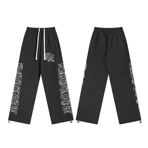 Side Gothic Letter Full Rhinestone Casual Pants 29116540