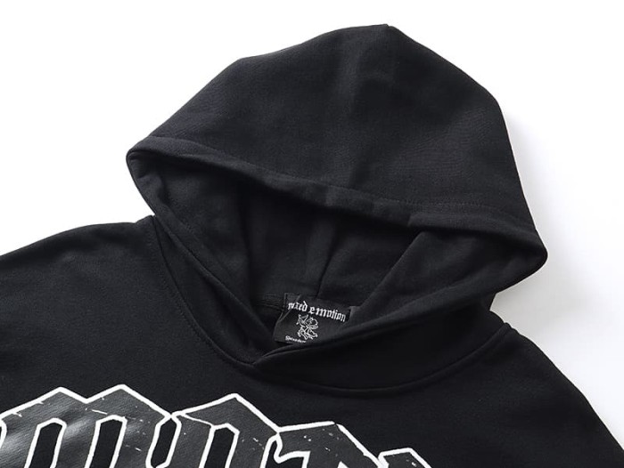 Broken Arm Plaster Angel Statue Print Washed Hoodie 29116522
