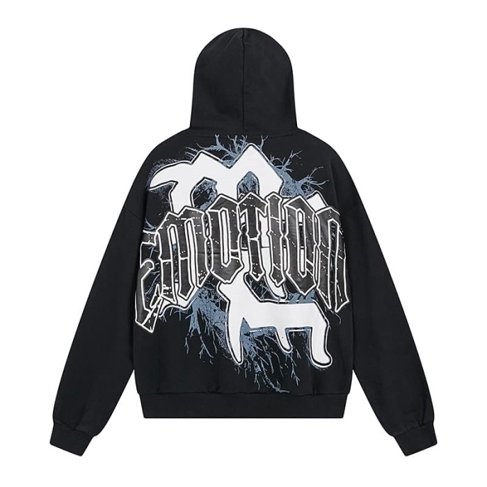 Broken Arm Plaster Angel Statue Print Washed Hoodie 29116522