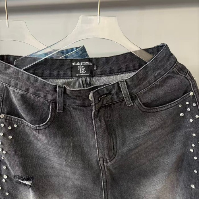 Pearl Diamond Distressed Jeans 2 colors 29116539