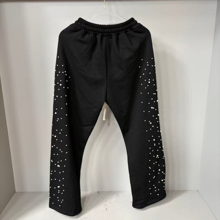 Dot Rhinestone Letter Sports Hoodie & Pants Set 29116537