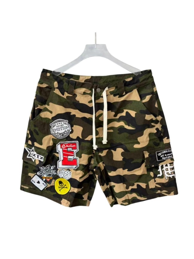 Camo Badge Embroidery Shorts 29116538