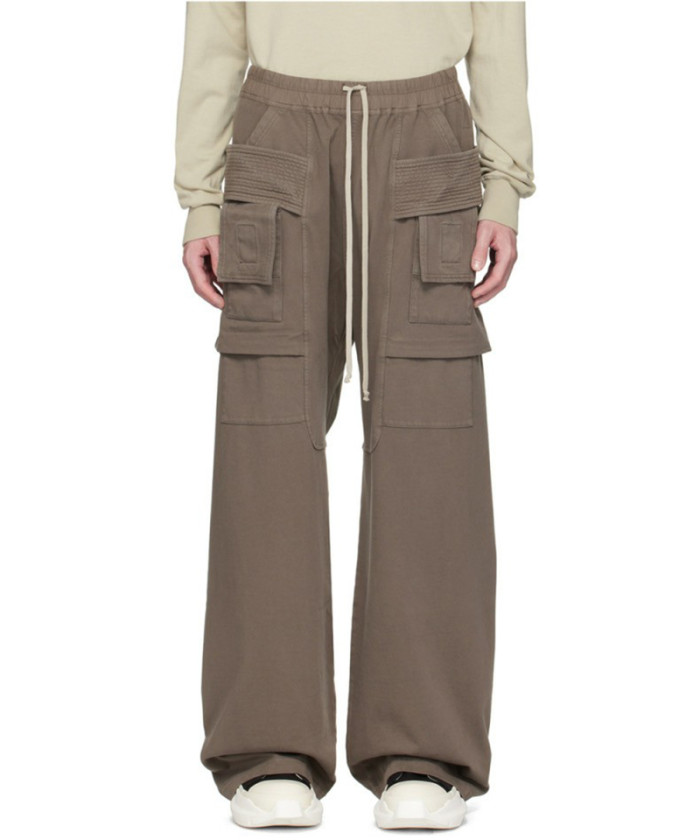1:1 quality version Multi-Pocket Wide-Leg Double Ring Pants 2 colors 29143785