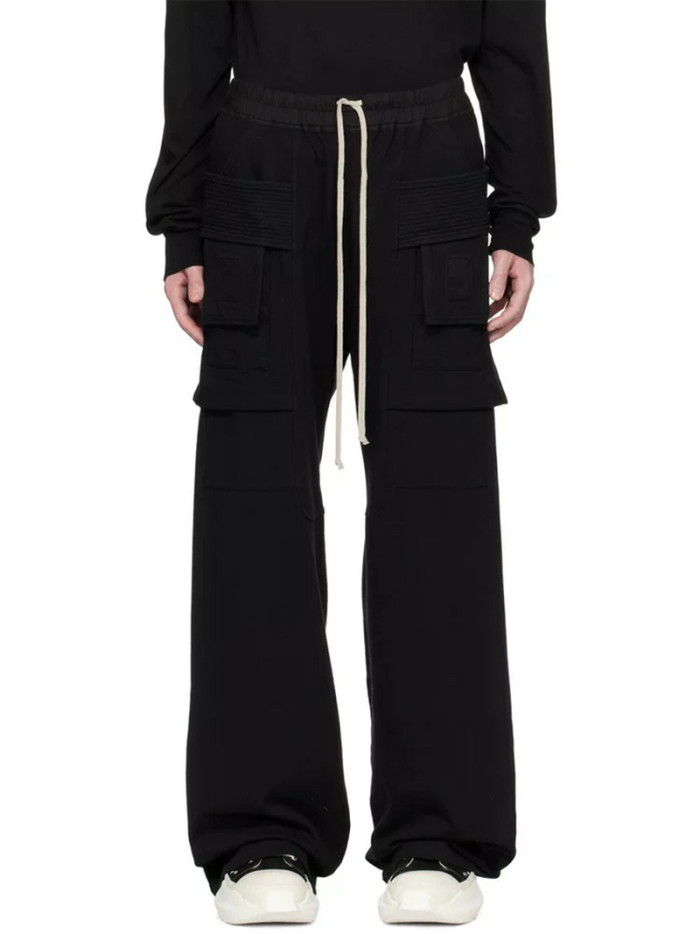 1:1 quality version Multi-Pocket Wide-Leg Double Ring Pants 2 colors 29143785