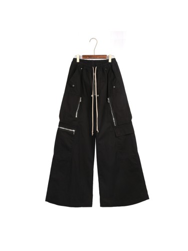 1:1 quality version Zip Pocket Wide-Leg Floor-Length Cargo Long Pants 29143788