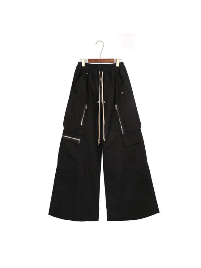 1:1 quality version Zip Pocket Wide-Leg Floor-Length Cargo Long Pants 29143788