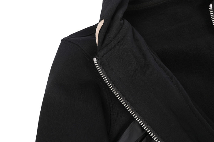 1:1 quality version Deconstructed Pleated Functional Fabric Spliced Zip Hoodie 29143779