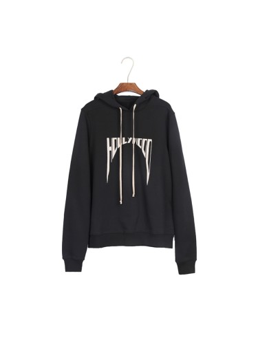 1:1 quality version Hollywood Gothic Letter Print Hoodie 29143783
