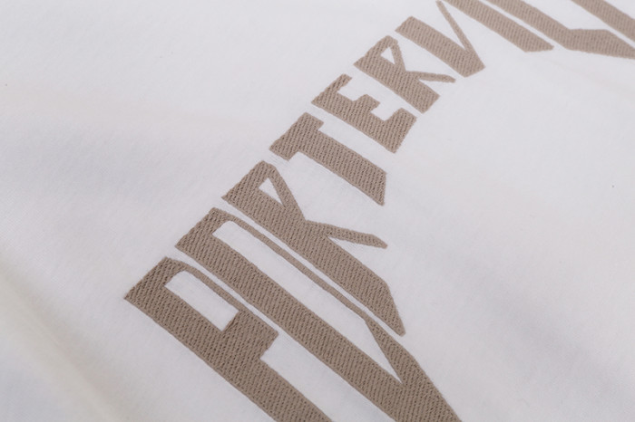 1:1 quality version Irregular Embroidered Letter Tee 3 colors 29143777