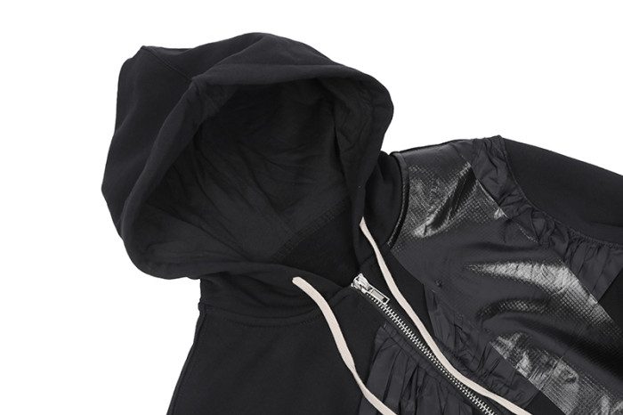 1:1 quality version Deconstructed Pleated Functional Fabric Spliced Zip Hoodie 29143779