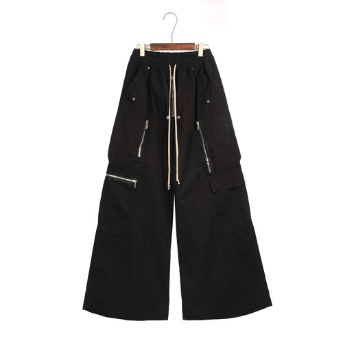 1:1 quality version Zip Pocket Wide-Leg Floor-Length Cargo Long Pants 29143788