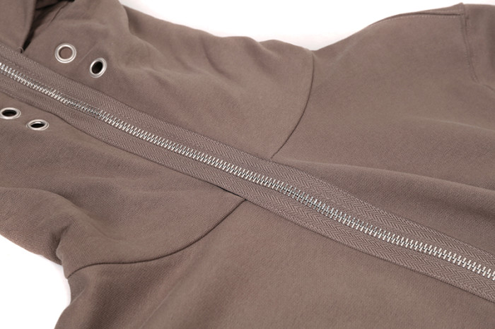 1:1 quality version Shark Hat Ribbon Drawstring Zip-Up Hoodie 3 colors 29143782