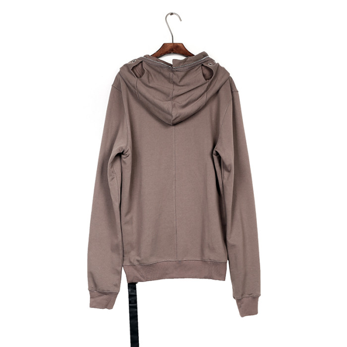 1:1 quality version Shark Hat Ribbon Drawstring Zip-Up Hoodie 3 colors 29143782