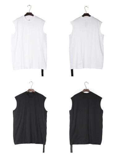1:1 quality version Solid Color Basic Ribbon Detail Tank Top 2 colors 29143775