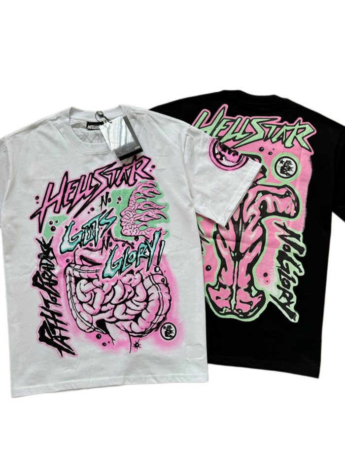 Back Abstract Body Monogram Print Tee 2 colors 27413415